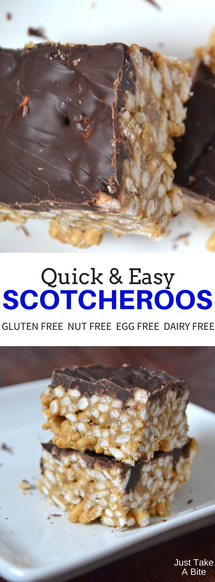 These scotcheroos come together in about ten minutes, using real, allergen friendly ingredients. A simple, delicious dessert with no baking required!