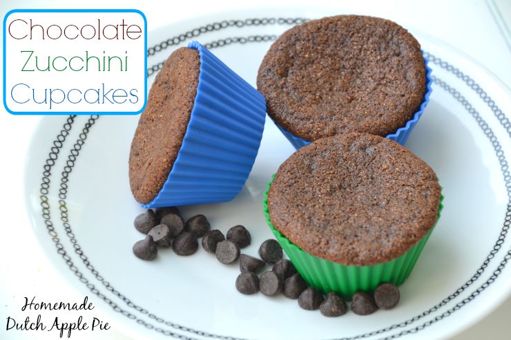 Chocolate Zucchini Cupcakes | Homemade Dutch Apple Pie