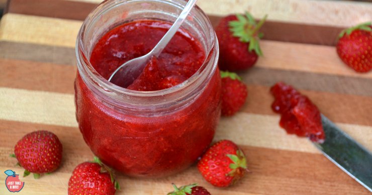 Old Fashioned Sure-Jell Strawberry Freezer Jam Recipe - Our Journey To Home