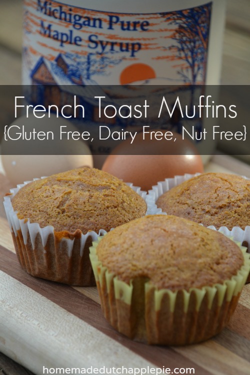 French Toast Muffins {gluten free, dairy free, nut free}