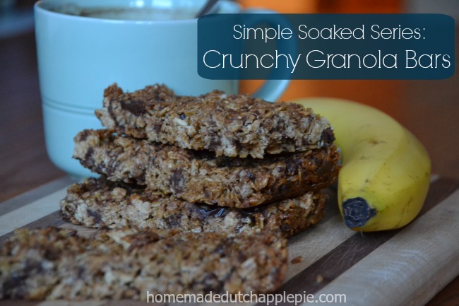 Skip the boxed granola bars loaded with HFCS and non-food like glycerin and was. Homemade crunchy granola bars made with soaked oats are easy and healthy!