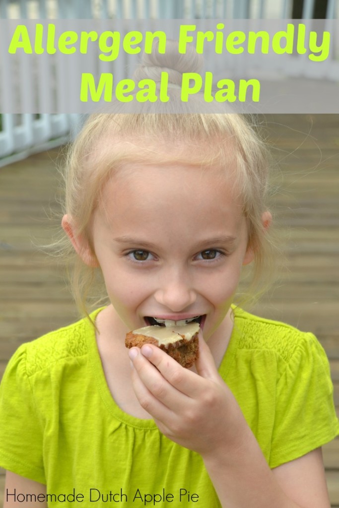 Allergen Friendly Meal Plan | Homemade Dutch Apple Pie