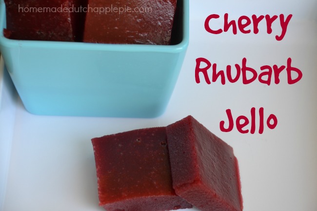 Cherry rhubarb jello is a dye-free, allergy-friendly treat that all kids love. The perfect finger food.