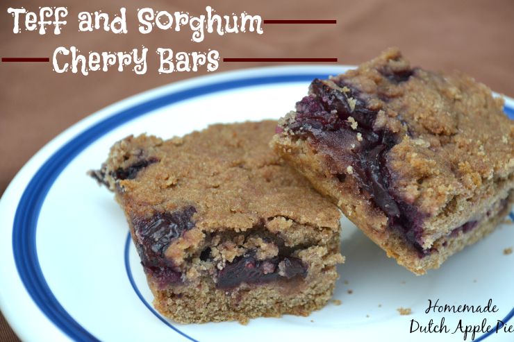Teff and Sorghum Cherry Bars | Homemade Dutch Apple Pie