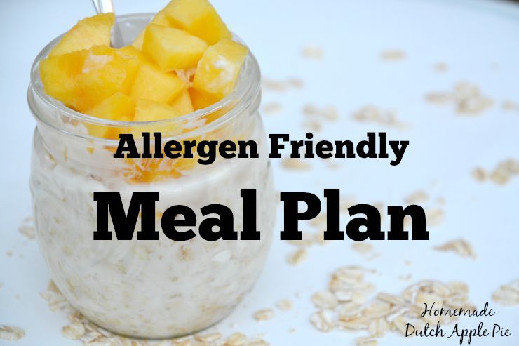 Allergen Friendly Meal Plan | Homemade Dutch Apple Pie