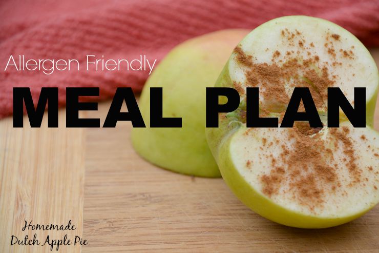 Allergen Friendly Meal Plan | Homemade Dutch Apple Pie