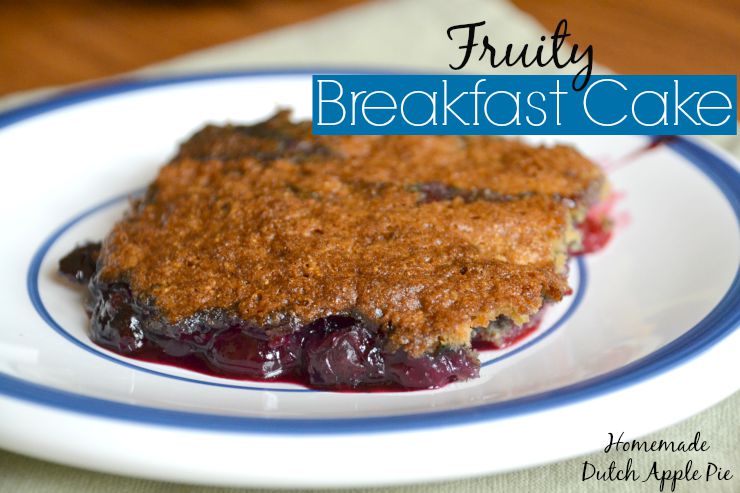 Fruity Breakfast Cake | Homemade Dutch Apple Pie