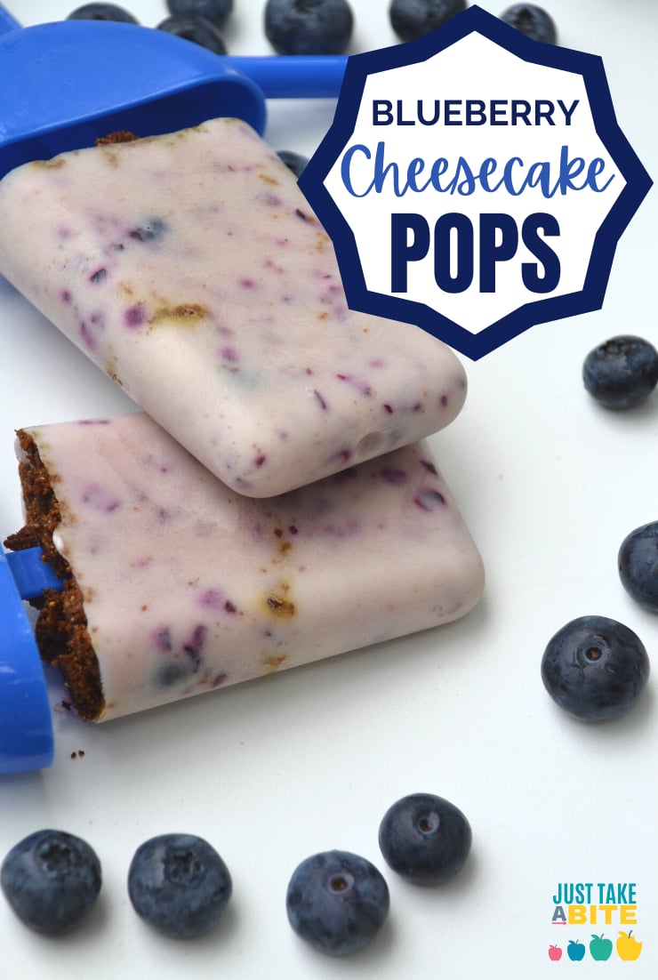 Blueberry cheesecake pops