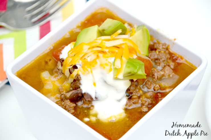 Crockpot Sprouted Orca Bean and Squash Chili | Homemade Dutch Apple Pie