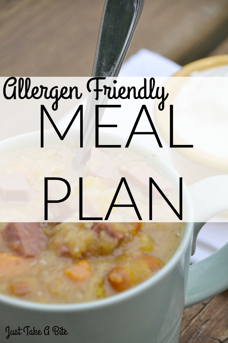 Allergen Friendly Meal Plan | Just Take A Bite