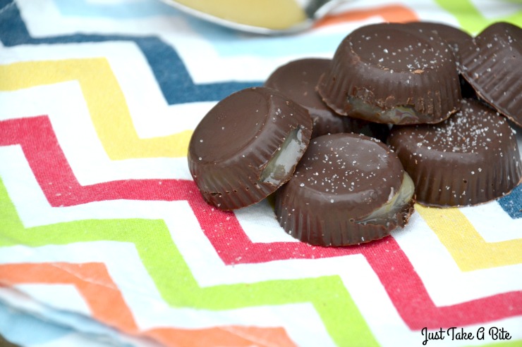 Five Minute Salted Honey Chocolates | Just Take A Bite