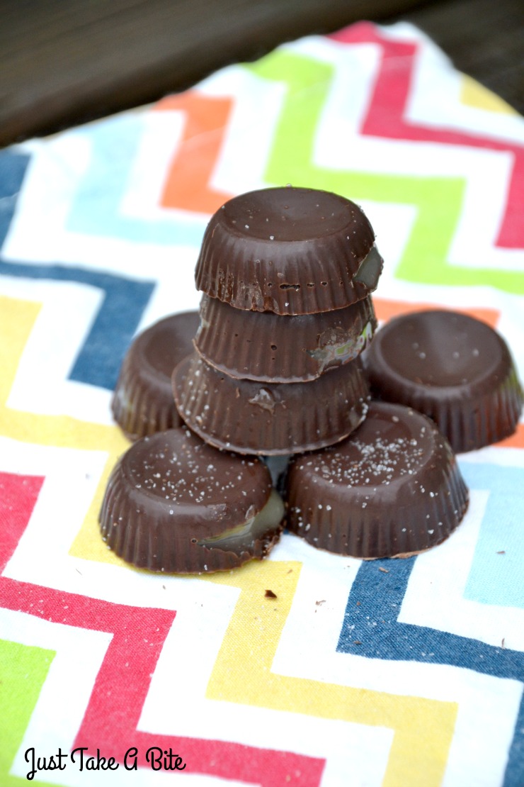 Five Minute Salted Honey Chocolates | Just Take A Bite