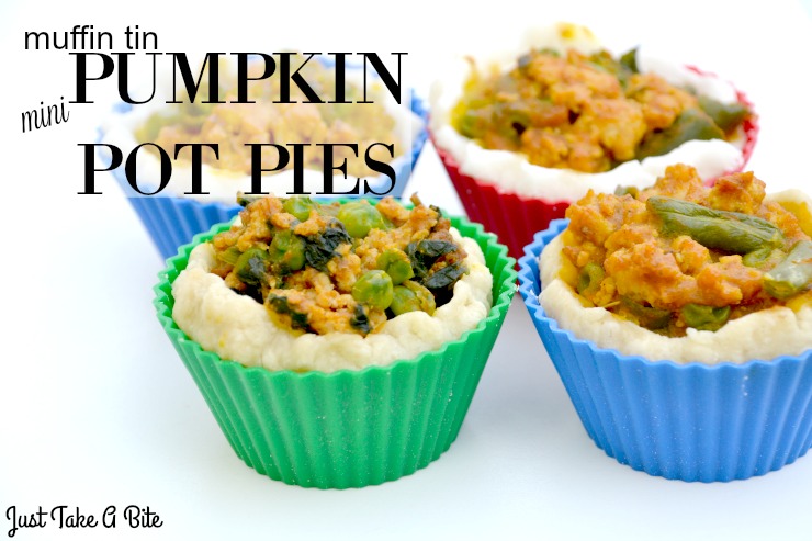 Muffin Tin Mini Pumpkin Pot Pies | Just Take A Bite