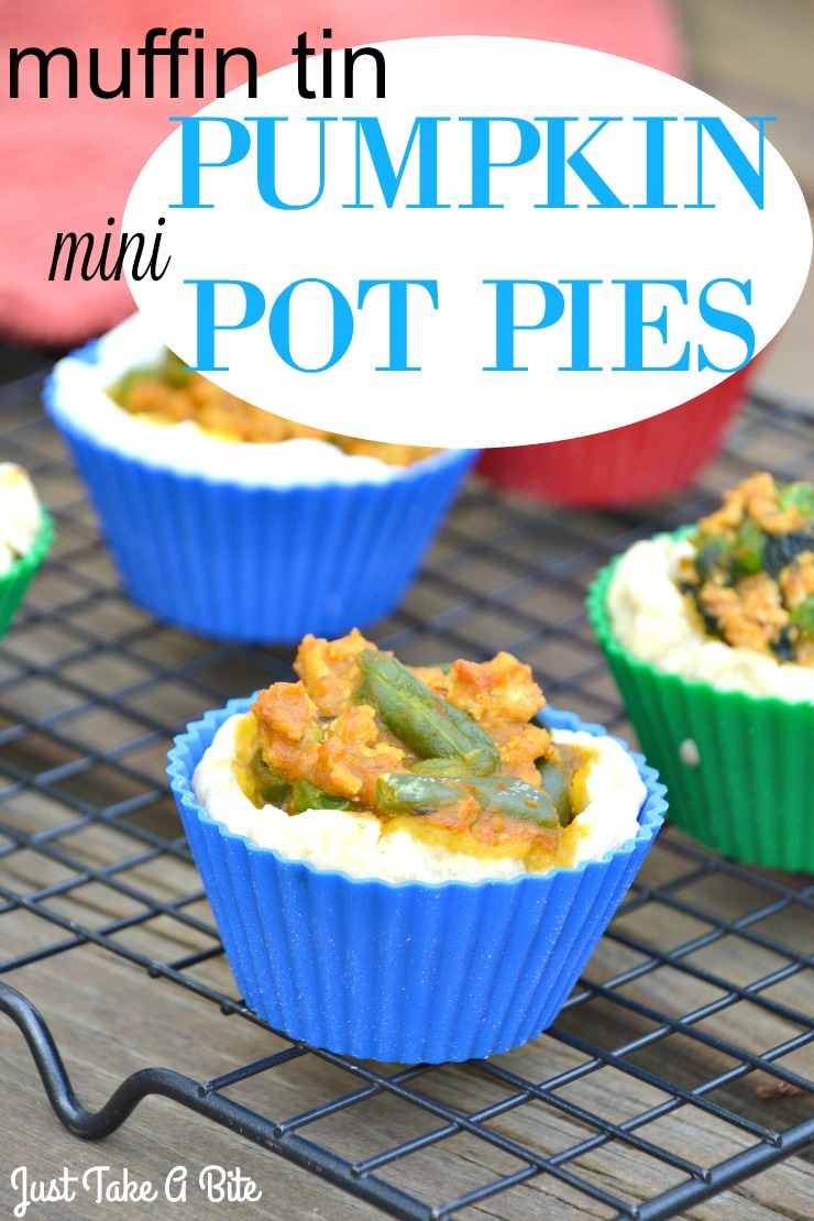 Muffin Tin Mini Pumpkin Pot Pies | Just Take A Bite