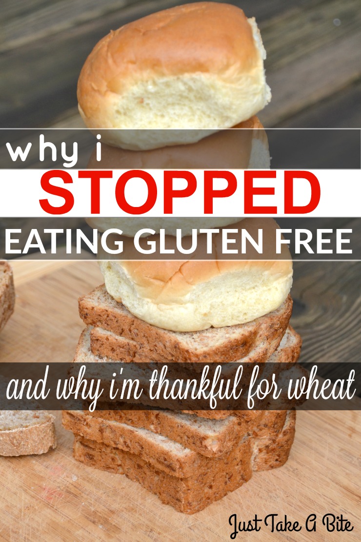 Why I Stopped Eating Gluten Free | Just Take A Bite I used to eat gluten free...but now I don't. Wheat has literally been a life saver for me and my daughter.