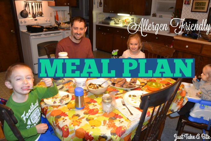 Allergen Friendly Meal Plan | Just Take A Bite