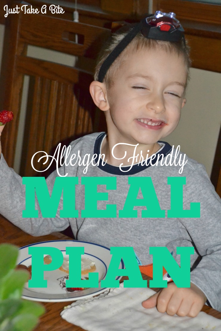 Allergen Friendly Meal Plan | Just Take A Bite