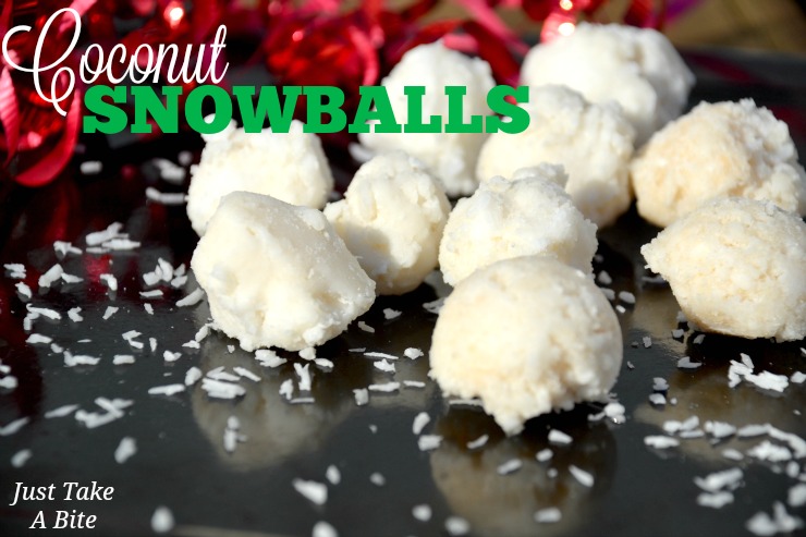 Easy Coconut Snowballs | Just Take A Bite