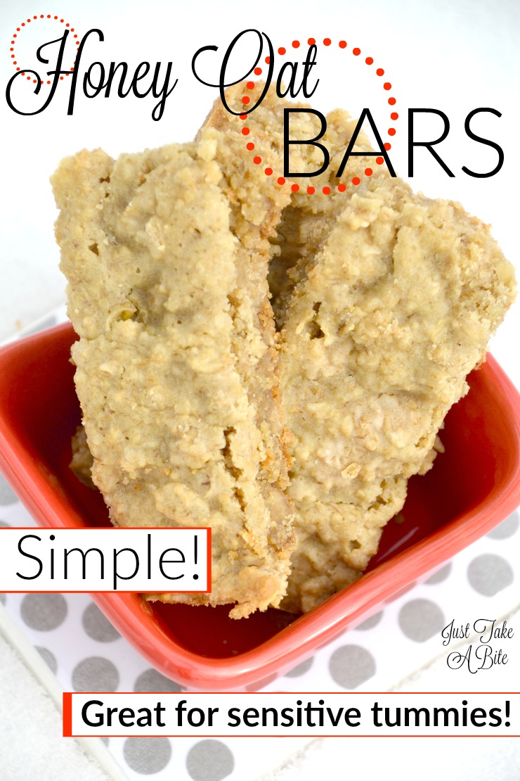 Simple Honey Oat Bars | Just Take A Bite