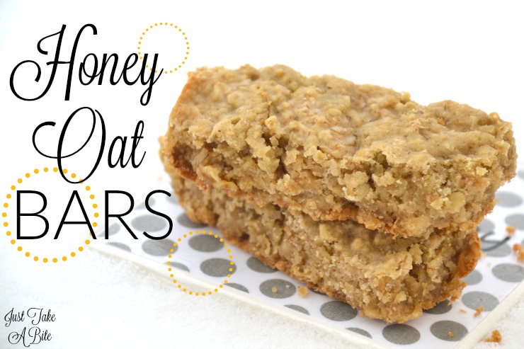 Simple Honey Oat Bars | Just Take A Bite