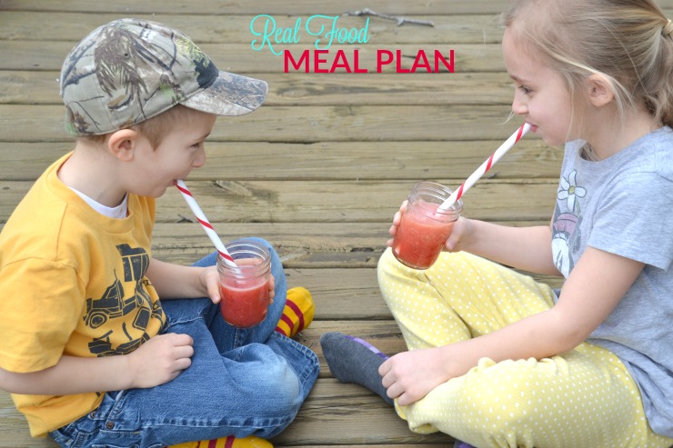 This week's real food meal plan and agenda is all about getting back to a normal routine after spring break.