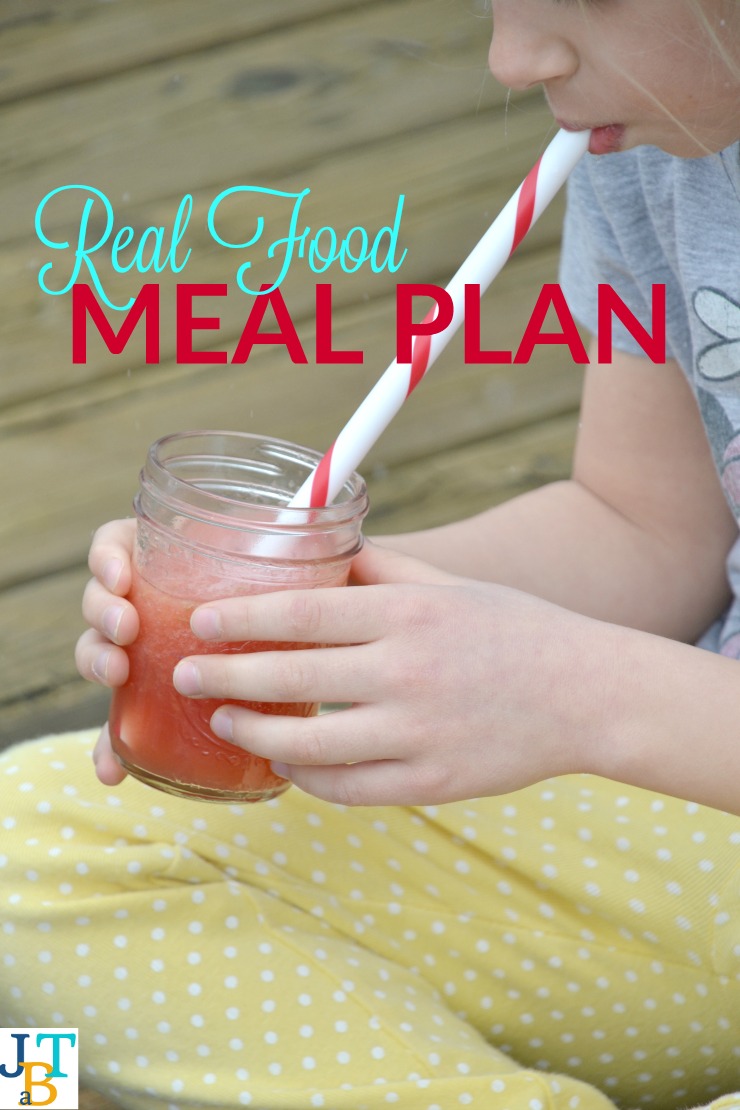 This week's real food meal plan and agenda is all about getting back to a normal routine after spring break.