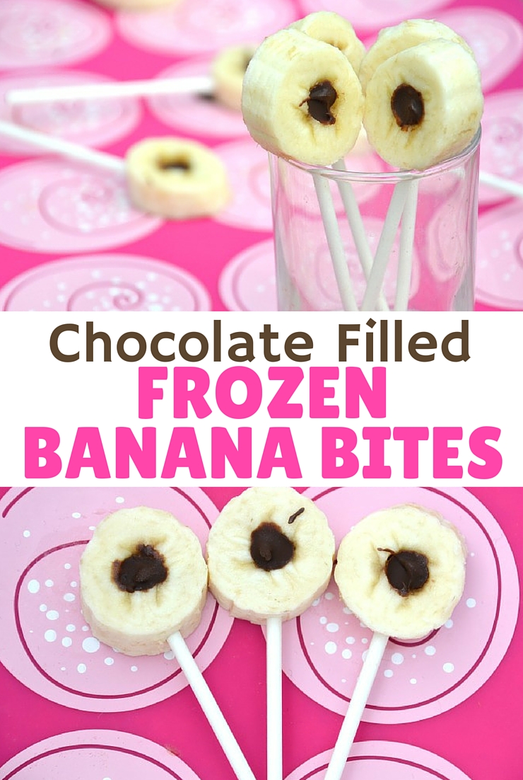 These chocolate filled frozen banana bites make the perfect allergen friendly cold summer treat.