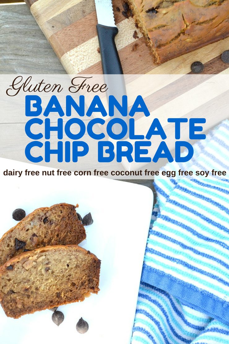 Missing your favorite banana bread because of allergies? This version is easy to make, holds together well and is free of gluten, dairy, nuts, corn, soy and coconut.