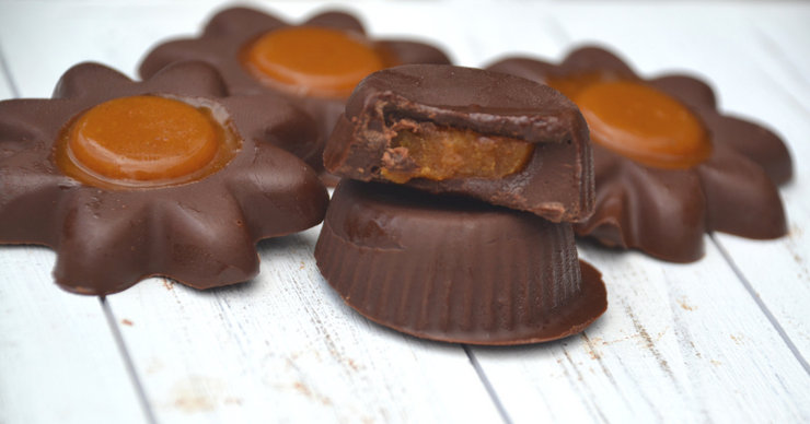 Keep the Halloween treats simple, nutritious and delicious with these pumpkin filled chocolates. Free of major allergens but full of flavor.