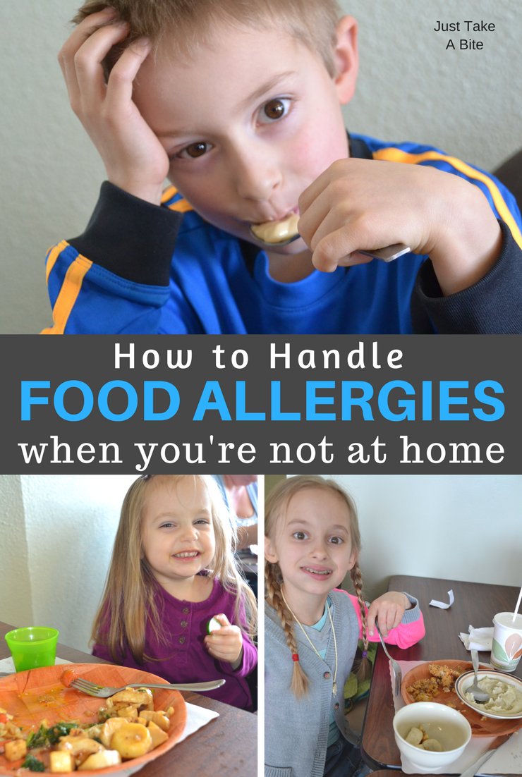 Cooking for a family with allergies is manageable, though sometimes challenging. What happens when you leave the comfort of your own kitchen? How do you handle food allergies then?