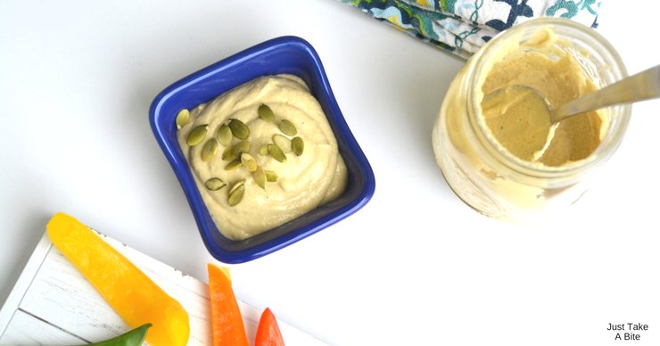 Grain and nut free mineral rich hummus makes the perfect snack or lunch box addition. This is will soon become a kid favorite for dipping veggies!