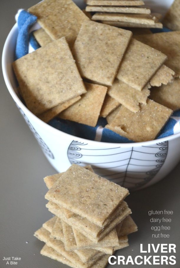 Easy Gluten Free Crackers with Liver {dairy free, nut free, egg free