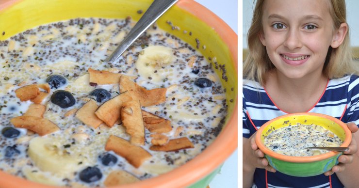 Looking for a simple, yet nourishing breakfast that you can get on the table quickly? This picky eater approved gluten free instant porridge with MCT oil will be a new family favorite. No cooking. No allergens. And best of all the kids can make it!