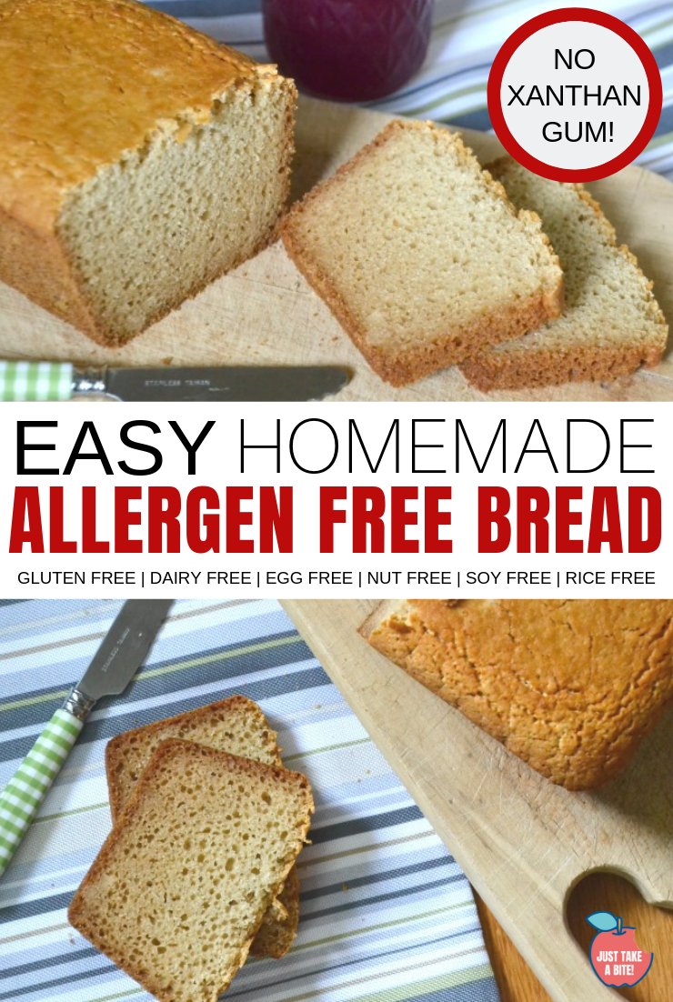 This easy allergen free bread is great for sandwiches or toast. Let the kids help make it!