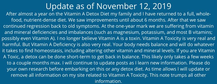 vitamin a toxicity