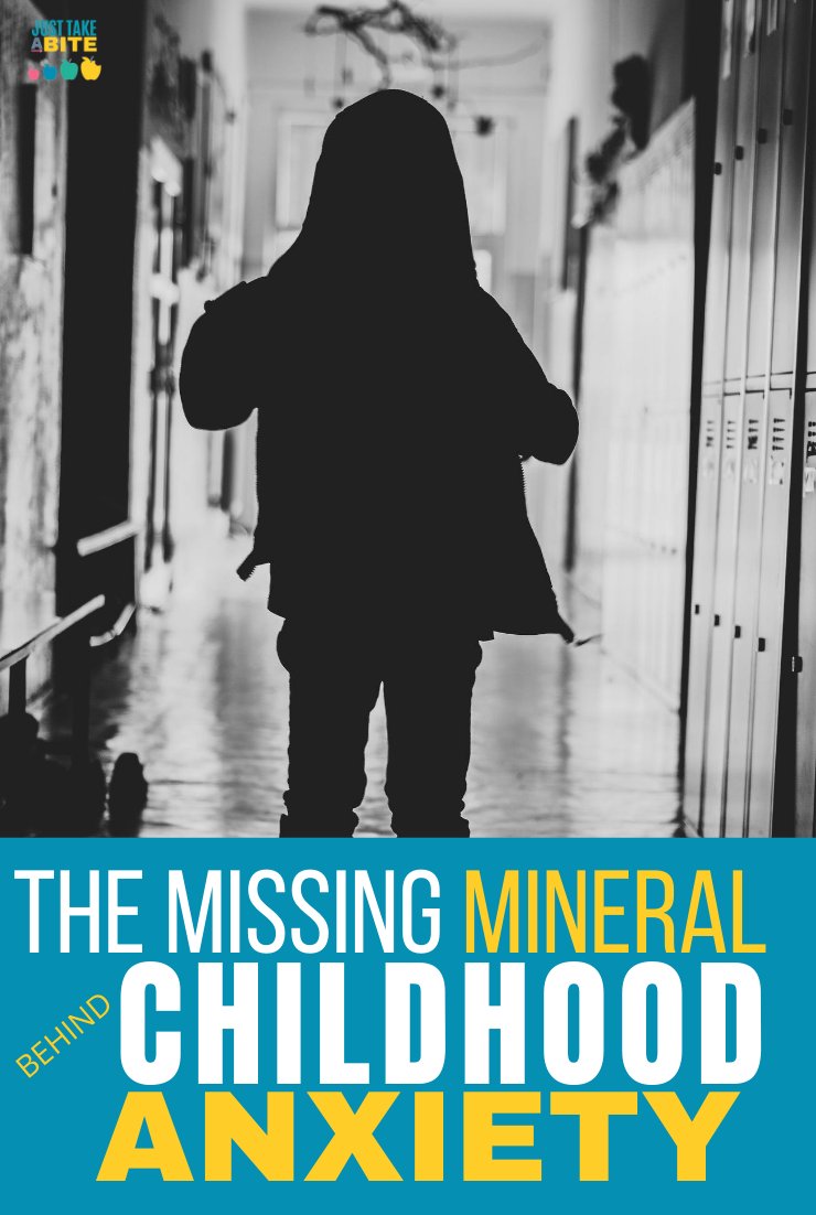 Does your child struggle with anxiety? Looking for a natural solution? Anxiety is often related to a mineral deficiency, particularly magnesium. Using magnesium lotion and/or magnesium supplements for kids can help relieve anxiety and calm the nervous system. No medications. No doctors. Just simple nutritent boosting. #anxiety #minerals #kidshealth #magnesium