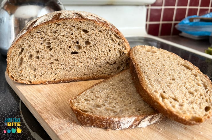 Easy Freshly Milled Wheat Sourdough Bread