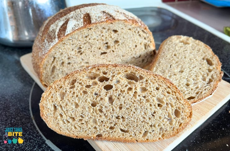 Easy Freshly Milled Wheat Sourdough Bread
