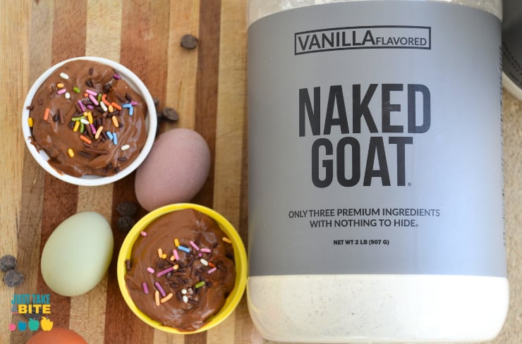 Chocolate protein pudding for teens made with Naked Nutrition goat whey. Protein pudding made with Naked Nutrition goat whey.